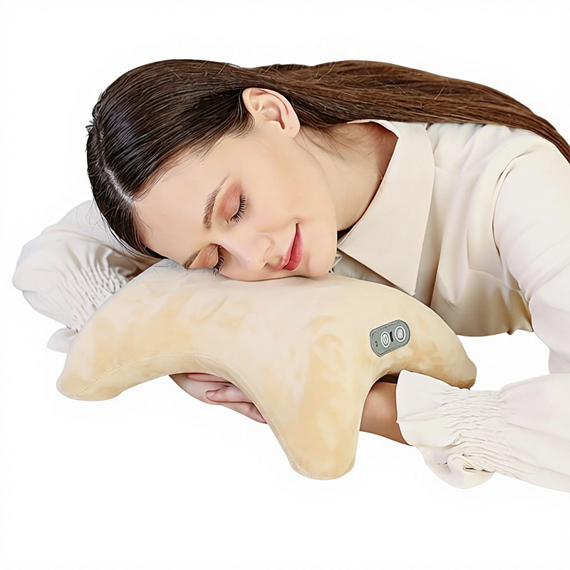 Nap Pillow Manufacturer - Student Office with Neck & Waist Support Vibration Heat Therapy Portable for Car