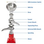 Milk Separator Machine Manufacturer - 50-Liter Electric Agricultural Centrifugal