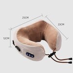 Portable Neck Massage Pillow - Infrared Shiatsu Memory Foam Heating Cervical