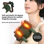 Finger Pressure Neck Massager - Hot Compress Simulation Back Leg Waist Heating