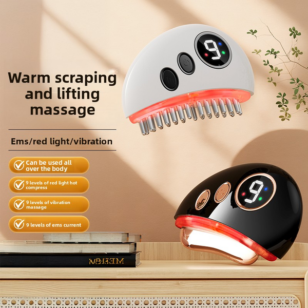 EMS Scraping Massager - Red Light Heating Vibration Meridian Dredging Tool
