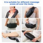 Portable Shoulder Massager - Electric Heating Shiatsu Adjustable Speed Pain Relief