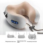 Insomnia Neck Massager - U-Shaped Infrared Heating Travel Home Vibrating Pillow