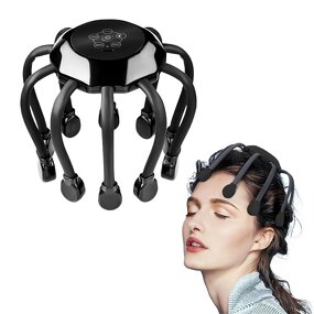 Octopus Head Massager - Charging Vibration 360° Cordless Scalp Relax Device