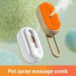 CE Dragon Pet Brush - 3-in-1 Charging Mist Massager De-shedding Steam Cleaner