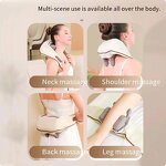 Cordless Trapezius Massager - CE Kneading Back Waist Cervical Shoulder Neck Scarf