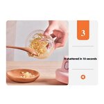 Food Chopper Manufacturer - Fully Automatic Mini Press Intelligent Electric Garlic Machine Wireless 100/250ml