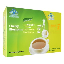 瘦身茶源头工厂-樱花瘦身茶20袋简装盒批发零售决明子山楂花