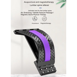 Back Massager - Lumbar Traction Pain Relief Therapy Device Tool