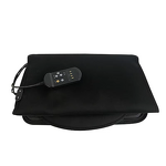 Waist Massage Cushion - Portable Leather Home Vibration Heating Therapy Pad