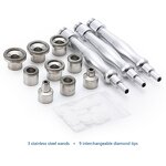 Microdermabrasion Accessories Manufacturer - Diamond 3 Wands 9 Tips for Facial Peeling