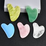 Guasha Packaging Manufacturer - Custom Natural Heart Shape Different Color Scraping Board