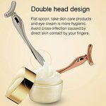 Facial Massage Tool Manufacturer - Custom Logo Gold Metal Eye Cream Cosmetic Spatula