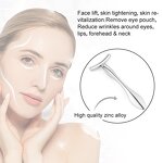 Facial Massage Tool Manufacturer - Custom Logo Gold Metal Eye Cream Cosmetic Spatula