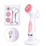 Facial Cleansing Brush Manufacturer - Skin Care Device Silicone Wireless Ultrasonic 3 Replaceable Head