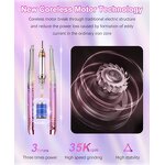 Nail Drill Machine Manufacturer - Portable 35000rpm Rechargeable Mini Cordless for Manicure Pedicure