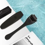 Beard Roller Kit Manufacturer - Copenhagen Black Matte Titanium Dermaroller 540 for Hair Growth