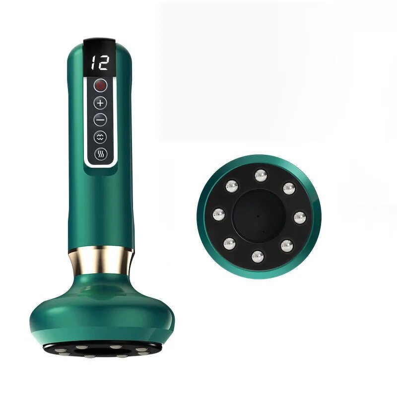 Cupping Massage Machine Manufacturer - 12 Gear Rechargeable LED Intelligent Air Breathing Heating