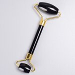 Obsidian Jade Roller - XINGHUI 100% Natural Stone Face Neck Gua Sha Tool