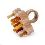 Four Leaf Clover Wood Comb - Hot Selling Scalp Meridian Massage Jade Tool