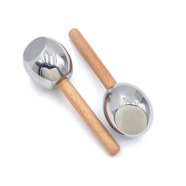 Wood Handle Cryo Stick - New Arrival Stainless Steel Facial Ice Roller Tool