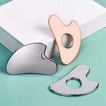 Heart Shape Gua Sha Tool - Custom Logo Zinc Alloy Wrinkle Removal Body Sculpt Tool