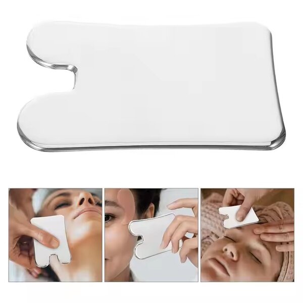 Stainless Steel Gua Sha Board - Custom Logo Medical Grade Face Leg Body Plate