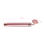 Vibrating Jade Roller - Newest 24k Gold Rose Quartz Energy Facial Bar Tool