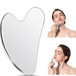 Heart Shaped Gua Sha Tool - High Quality Custom Logo Metal Face Neck Body Tool