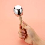 Wood Handle Cryo Stick - New Arrival Stainless Steel Facial Ice Roller Tool