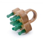 Four Leaf Clover Wood Comb - Hot Selling Scalp Meridian Massage Jade Tool