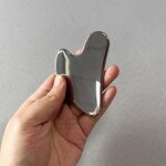 Gua Sha Facial Massager Manufacturer - Latest Style Metal Custom Wrinkle Remove Silver Color