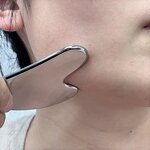 Gua Sha Facial Massager Manufacturer - Latest Style Metal Custom Wrinkle Remove Silver Color