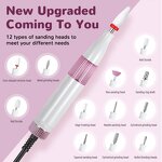 Nail Drill Machine Manufacturer - High Quality Rechargeable Brush Portable Desktop 15000 Rpm E File