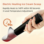 Ice Cream Scoop Manufacturer - Zinc Alloy Cookie Spoon Spade Ball Maker Non-Slip Silicone Digger