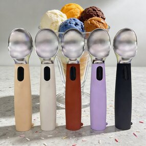 Ice Cream Spoon Manufacturer - Food-grade Metal Portable Zinc Alloy Anti-freeze