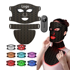 LED Facial Mask Manufacturer - 7 Colors Phototherapy for Neck Anti Acne Whitening