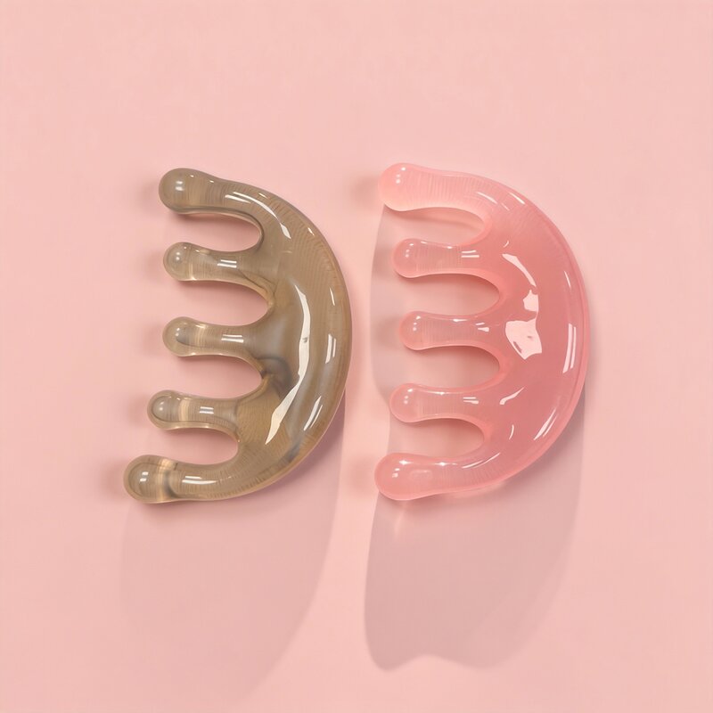 Head Massage Comb Manufacturer - Hot Selling Handheld Resin Scalp and Neck Gua Sha
