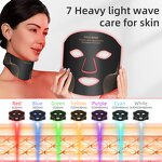 LED Photon Therapy Mask Manufacturer - Silicone 7 Colors 460-850nm Red Light for Skin Care