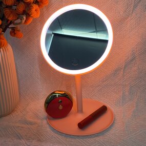 Makeup Mirror Manufacturer - Smart Touch Portable Travel Cosmetic Tabletop Nordic USB Recharge