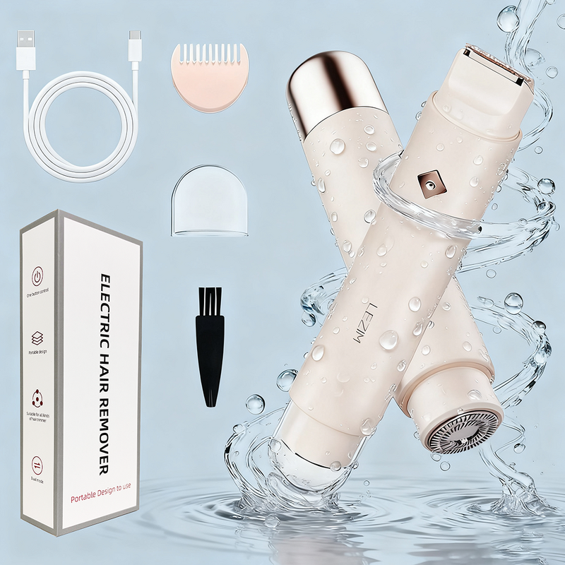 Hair Removal Epilator Manufacturer - Best 2 in 1 Pubic Woman USB Rechargeable Trimmer