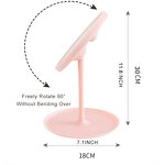 Makeup Mirror Manufacturer - Smart Touch Portable Travel Cosmetic Tabletop Nordic USB Recharge