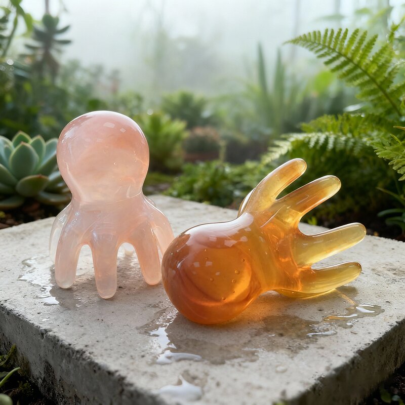 Gua Sha Tool Manufacturer - New Design Portable Resin Octopus Head Scalp Massager