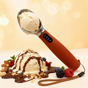 Ice Cream Scoop Manufacturer - Electric Heated Automatic Melting Zinc Alloy Self-Heating Rechargeable