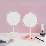 Makeup Mirror Manufacturer - Smart Touch Portable Travel Cosmetic Tabletop Nordic USB Recharge