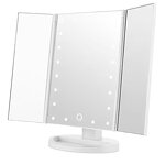 Makeup Mirror Manufacturer - Cosmetic LED Folding Portable Trifold Desktop Magnification 3x 1x