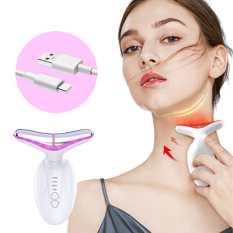 Neck Care Device Manufacturer - Vibration LED for Skin Wrinkle Removal Tightening and Lifting