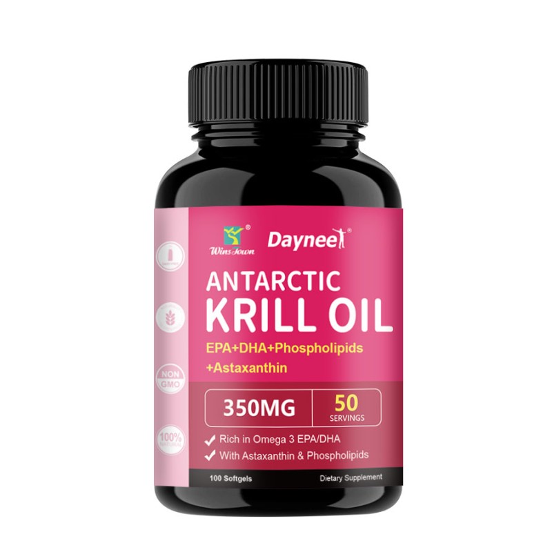 Krill Oil Capsules Manufacturer - Vitamin D3 K2 Quercetin B6 Zinc Magnesium COQ 10 Softgel