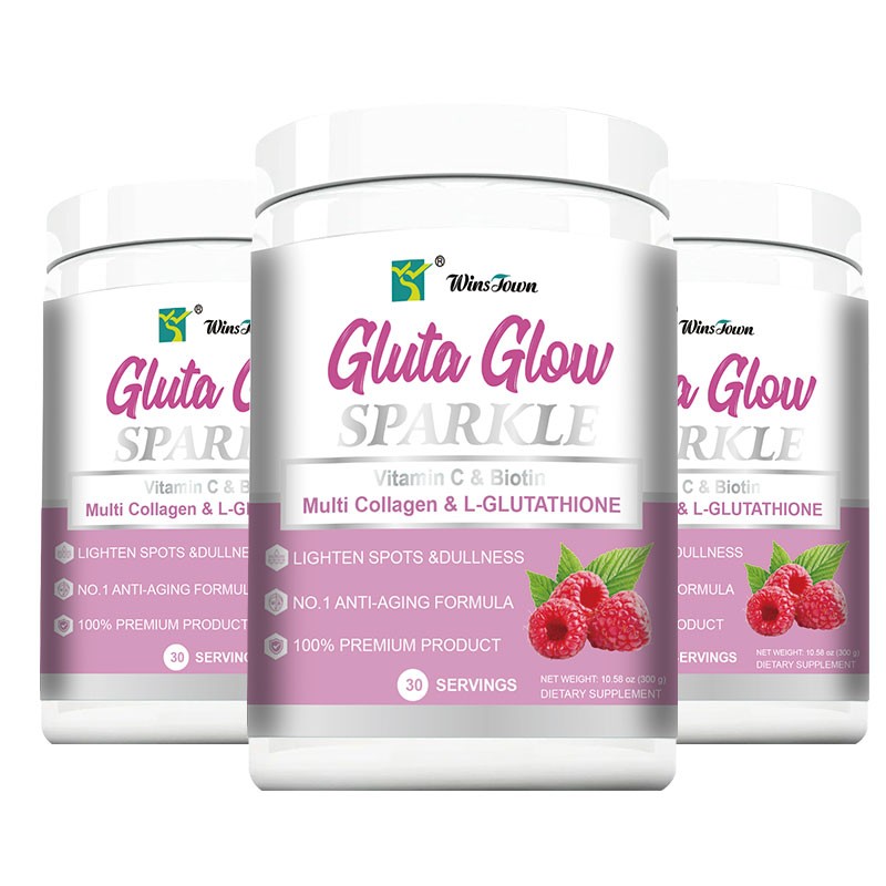 Gluta Glow Powder Manufacturer - Glutathiones Skin Lighting Vitamin C E Biotin Whiten Collagen Protein Drink
