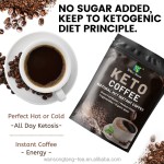 Meal Replacement Powder Factory - KETO Coffee Flat Belly Tummy Ketogenic Diet Detox Fat Burn Slim Control